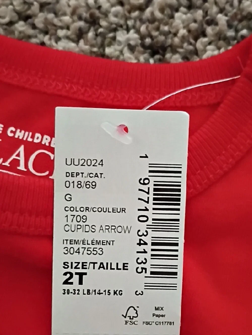 The Children's Place Red Dino Surf Rashguard with Green Dinosaurs